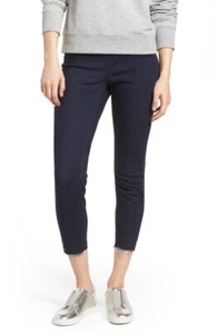 NYDJ Women's Release Hem Pull-On Crop Skinny High Rise Deep Blue Jeans Size 0 - Picture 1 of 3