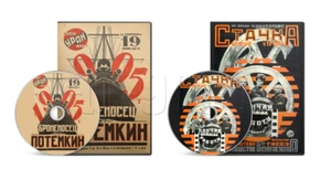 Battleship Potemkin + Strike (1925) Russian Drama, History, War Movies on DVD - Imagen 1 de 2