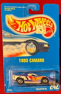 Tarjeta azul Hot Wheels 1993 Camaro #242. ¡VER OFERTAS COMBINADAS! - Imagen 1 de 1