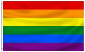 FLAGSIMP 3x5FT Rainbow Pride Flag Banner LGBTQ Gay Lesbian Love Equal 100D - Picture 1 of 3