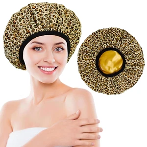 Shower Cap, Shower Cap Reusable Waterproof, Shower Caps for Women, Large Plastic - Picture 1 of 12