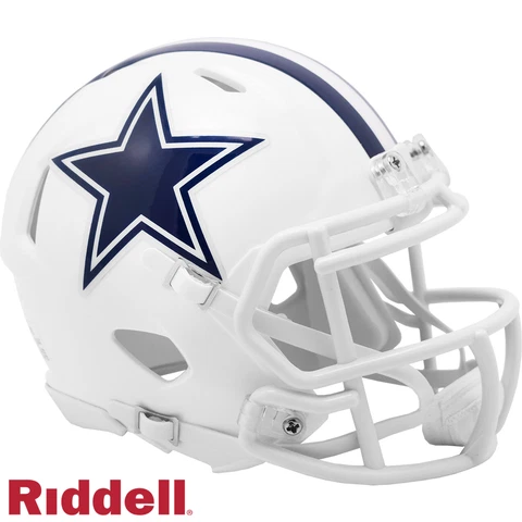 * SALE * DALLAS COWBOYS ON-FIELD ALTERNATE SPEED MINI NFL FOOTBALL HELMET! Cover