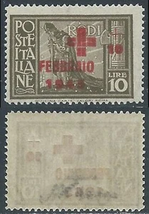 1945 OCCUPAZIONE TEDESCA EGEO PRO CROCE ROSSA 10 + 10 LIRE MNH ** - RC15-10 - Imagen 1 de 1