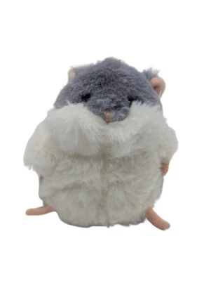 Plüschtier Hamster grau braun 7x6x9 cm - Bild 1 von 4