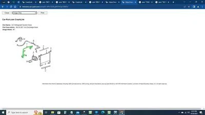 Manguera de succión de refrigerante GMC ENVOY #7 02 OEM 19213200 Foto 1 de 2