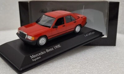 Mercedes-Benz 190E 1984 Red 1:43 Minichamps 430034102 EXTREMELY RARE!! - Image 1 of 4