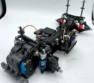For parts TAMIYA TA03F carbon chassis TA03R plate with brushless motor and ESC - Picture 1 of 18