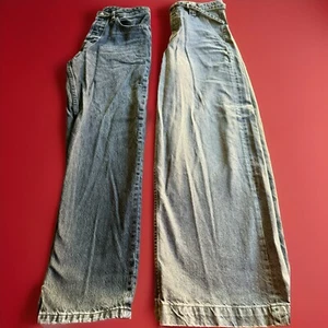 Zara Men Women Unisex Black Gray Jeans Lot Of (2) Size 31x31 - Picture 1 of 9