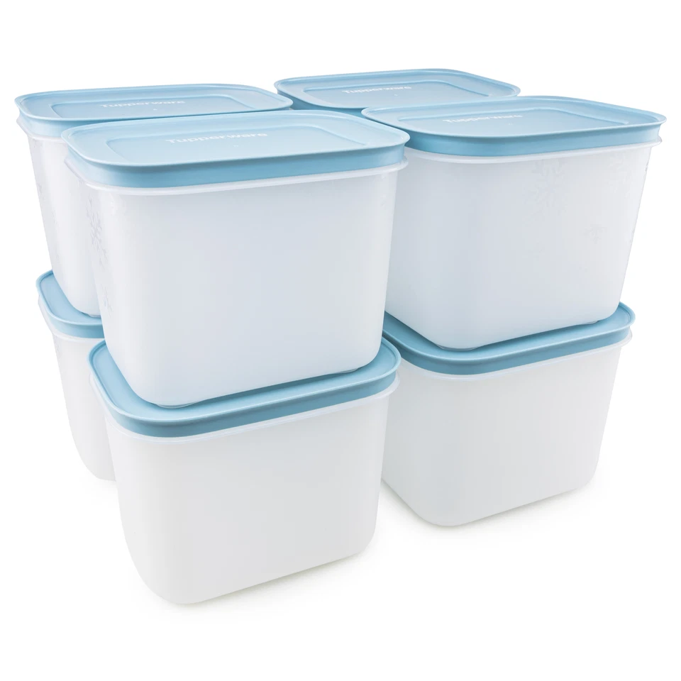Tupperware Eis-Kristall Gefrierbehälter rauchblau 8x 1,1 L Aufbewahrung - Bild 1 von 1