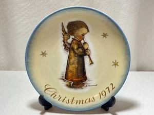 Weihnachten 1972 Hummel Weihnachtsengel mit Flöte Sammelteller - Bild 1 von 3