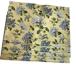 Neu Waverly Floral Hortensien Blau Tischsets Stck 4 13”x19” Cottagecore - Bild 1 von 3