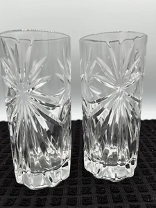 (2) RCR Oasis Tumblers 12oz Starburst Crystal Eco Glass ~ Italy - Picture 1 of 5