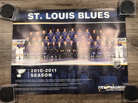 St. Louis Blues 2010-11 2010-2011 10-11 Team Photo Poster NHL Hockey SGA Cover