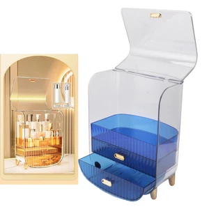 (Blau)Beauty-Organizer Kosmetik-Aufbewahrungsbox Wasserdichtes - Picture 1 of 22