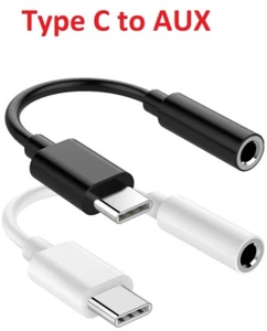 Type C To 3.5mm Jack Aux Earphone Cable Headphone Adapter for Huawei Xiaomi - Picture 1 of 8