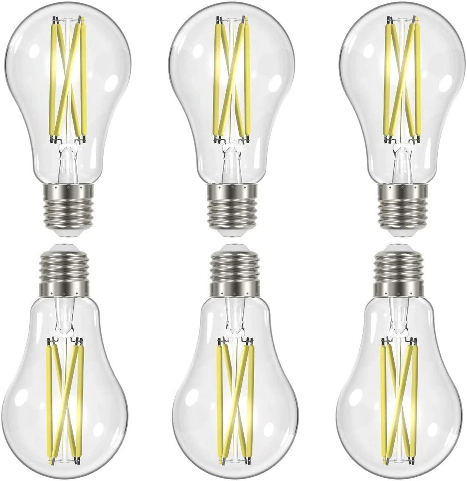 Satco S12431 - 12.5 Watt LED A19 Dimmable Light Bulbs - 4000K - 120 V (6 pack) - Image 1 of 4