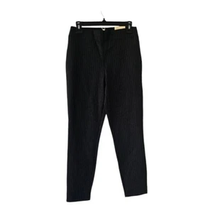 $98 Max Studio Pants Medium Black Women Dress High Waist Skinny Stretch New - Picture 1 of 13