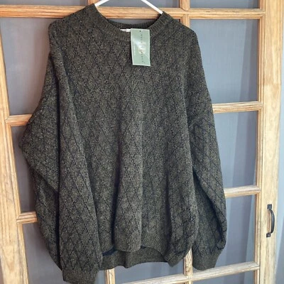 NWT, Knight's Bridge: Men's Brown Pull Over Sweater,  Sz L, New With Tags - Image 1 of 4