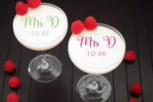Personalised Mrs To Be Drinks Toppers Cocktails Hen Party Wedding - Picture 1 of 14