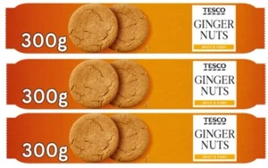 3 x Tesco Ingwer Nüsse Kekse 300g - Bild 1 von 1