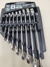 Craftsman 8 PC 12 Point Combination Wrench Set Inch SAE