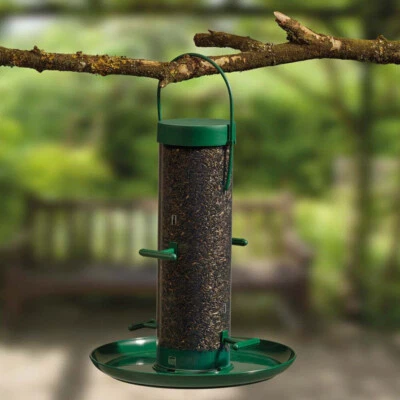 Supa Wild Bird Feeder Hanging Niger Seed Holder 4/6 Port Tray & Lid Happy Beaks - Image 1 of 4