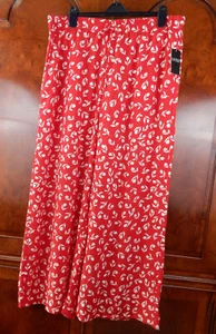 Ralph Lauren Womens Wide Leg Pants Red Floral Size XXL 1X NWT [24021] - Picture 1 of 5