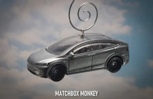 NEW Tesla Model X Electric SUV Crossover Car Christmas Ornament 1/64 Elon Musk - Picture 1 of 13