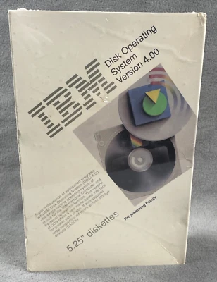VTG 1988 IBM Disk Operating System Version 4.00 - 3.5" Diskettes - Sealed - Image 1 of 4