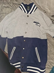 🏈🏉 YOUTH Button up SEAHAWKS varsity jacket - Picture 1 of 5