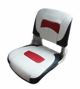 PREMIUM HIGH BACK BOAT MARINE SEAT WHITE, RED & CHARCOAL 76225 fishing yacht - Picture 1 of 1