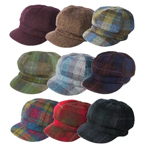 Ladies Failsworth Harris Tweed Bakerboy Cap in a choice of colours - Picture 1 of 15