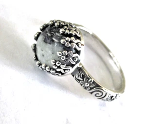 Artisan White Buffalo Ring / Größe 9 / 925 Sterling Silber / 4,1ct 4,4g - Bild 1 von 6