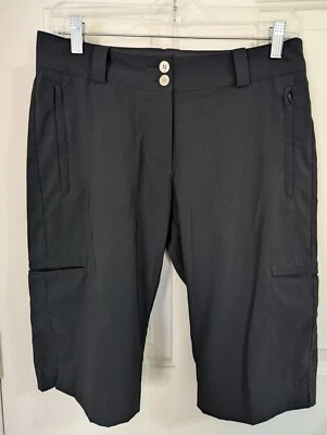 Pantalones Cortos de Golf Nike Dri-Fit para Mujer 4 Bermudas Negras Torneo Rendimiento Bolsillos Foto 1 de 4