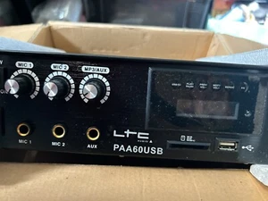LTC PAA60USB 3CH PA VERSTÄRKER 60W USB/SD MP3 MIC INPUT 100V Lautsprecher Mixer - Bild 1 von 10