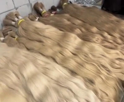 Extensiones de cabello humano Remy a granel ruso eslavo premium grado profesional 22 pulgadas 100 g Foto 1 de 4