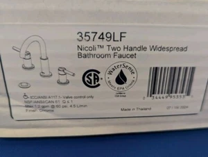 Delta 35749LF Nicoli Rubinetto per lavandino bagno due maniglie in cromo - Foto 1 di 9