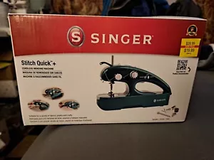 SINGER Stitch Quick + CORDLESS PORTABLE MENDING MACHINE SEWING Teal Color - Picture 1 of 6
