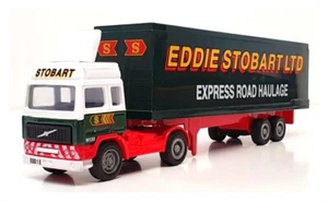 Corgi 20cm Long Diecast 91351 - Volvo Container Truck Stobart - Green - Picture 1 of 5