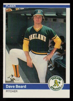 1984 Fleer Dave Beard #438 Oakland Athletics Baseball Card - Image 1 of 2