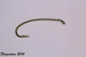Fliegentom Hameçon courbe pour mouches à pierre et nymphes FT2302 - 100 pcs - Photo 1/7