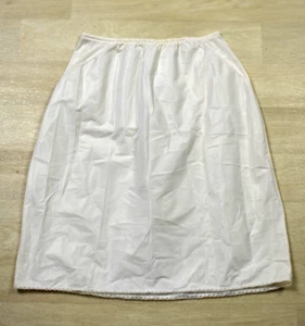 Mezza gonna slip anni 60 FORMFIT ROGERS nylon bianco avorio classico femminile vintage - Foto 1 di 5