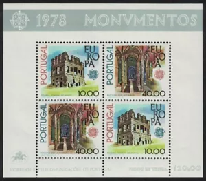 Portugal Europa CEPT Monuments MS 1978 MNH SG#MS1716 MI#Block 23 - Picture 1 of 1