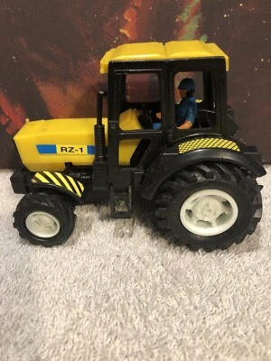 Vintage New Ray RZ-1 Push Yellow Tractor 5" - Image 1 of 4
