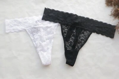 Mujeres Sexy Tanga Floral Malla Espalda en T Ropa Interior Corte Alto Tanga Bragas XS-S-M Foto 1 de 2