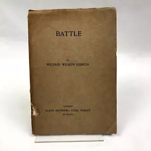 Battle First Edition Antiquarian Paperback Book by Wilfrid Wilson Gibson 1916 - Picture 1 of 9
