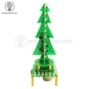 Rotating Colorful Music Christmas Tree LED Water Lamp Light Electronic DIY Kit - Picture 1 of 24