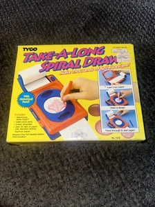 Vintage 1992 Tyco Take-a-long Spiral Draw Playtime Rare - Picture 1 of 6