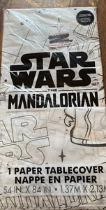 Star Wars Tablecloth The Mandorian Activity Color Paper  54in x 84in. New - Picture 1 of 4