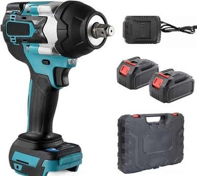 Llave de Impacto Inalámbrica sin Escobillas 21V con 2 Baterías Recargables - Imagen 1 de 4